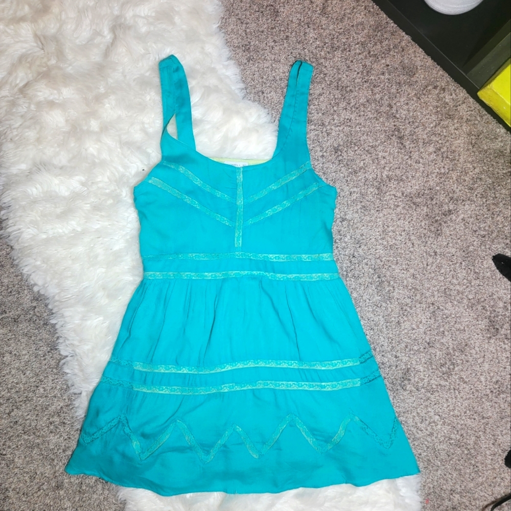 Oneill Turquise Summer Tank Dress sz M